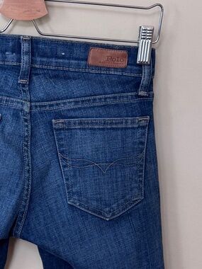 Polo Ralph Lauren Tompkins Skinny Crop Jeans Medium Wash Size 25